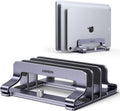 Adjustable Vertical Laptop Stand for Desk - Aluminum Dock Compatible with MacBook Air/Pro, Microsoft Surface Laptop 4, and LG Gram 17 (3 Slots)