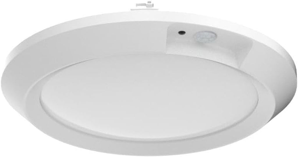 Battery-Operated Motion Sensor Ceiling Light - 6.5'' Wireless LED Indoor Lighting for Shed, Loft, Porch, Toilet, Garage, Stair, Hallway, and Cupboard - 210LM Warm Light